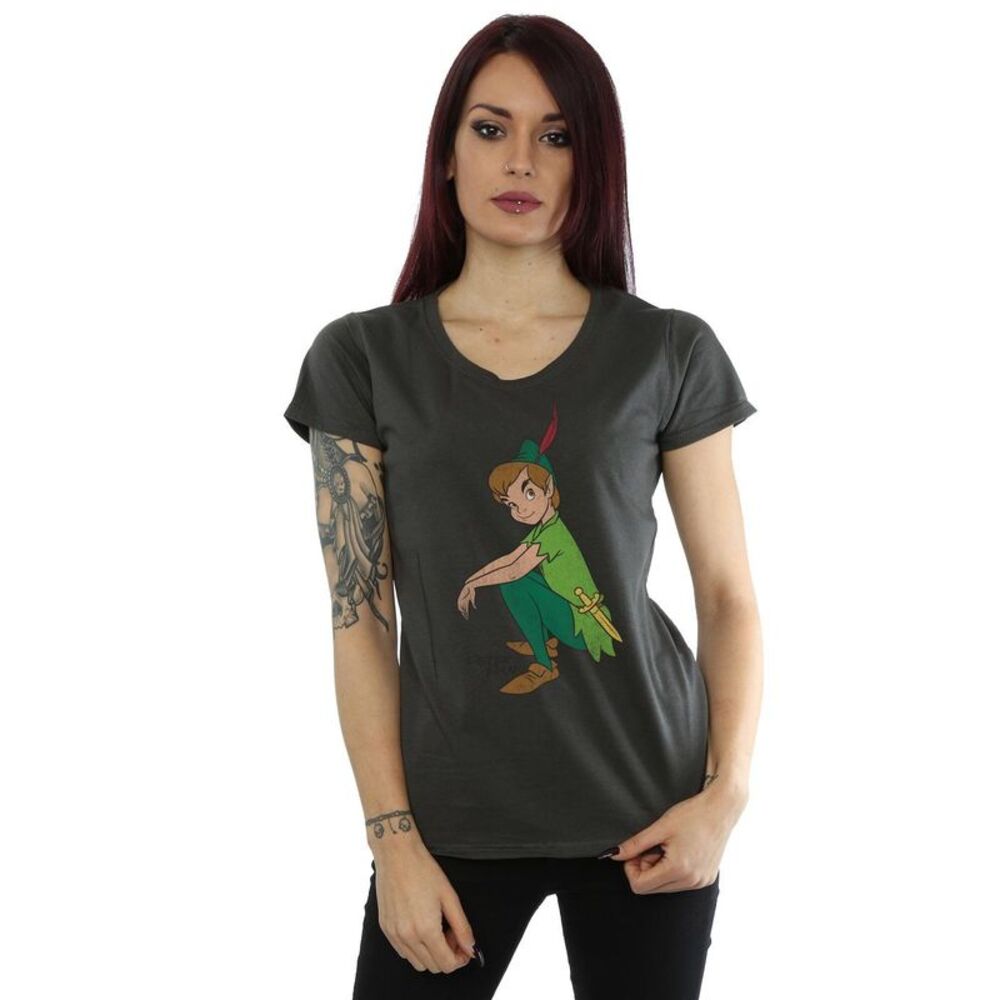 Peter Pan Womens/Ladies Classic Heather T-Shirt / Light Graphite